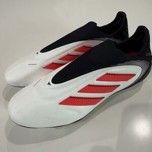 MEN'S ADIDAS COPA PURE 3 ELITE LACELESS FG SOCCER CLEATS WHITE IH0076 SIZE 7.5